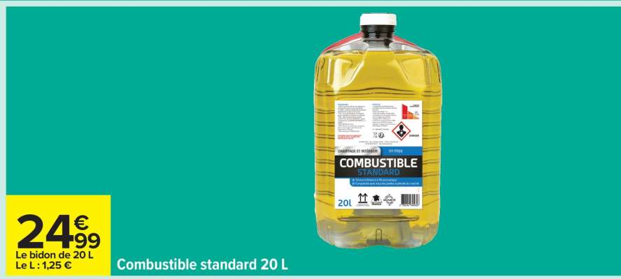 Combustible standard 20 L