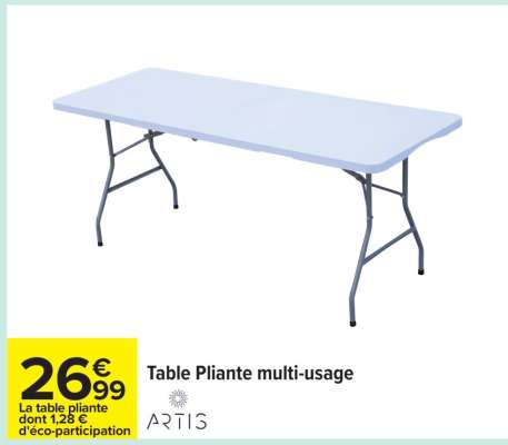 Table Pliante multi-usage