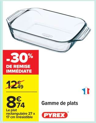 Gamme de plats