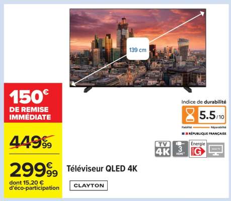 Téléviseur QLED 4K