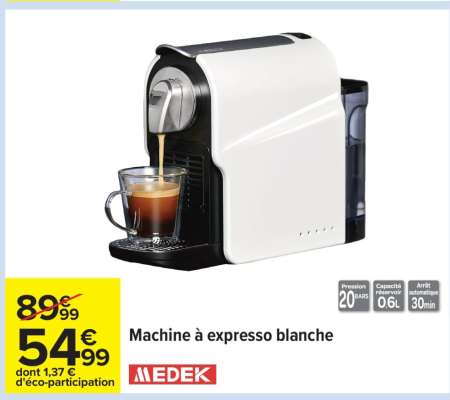 Machine à expresso blanche