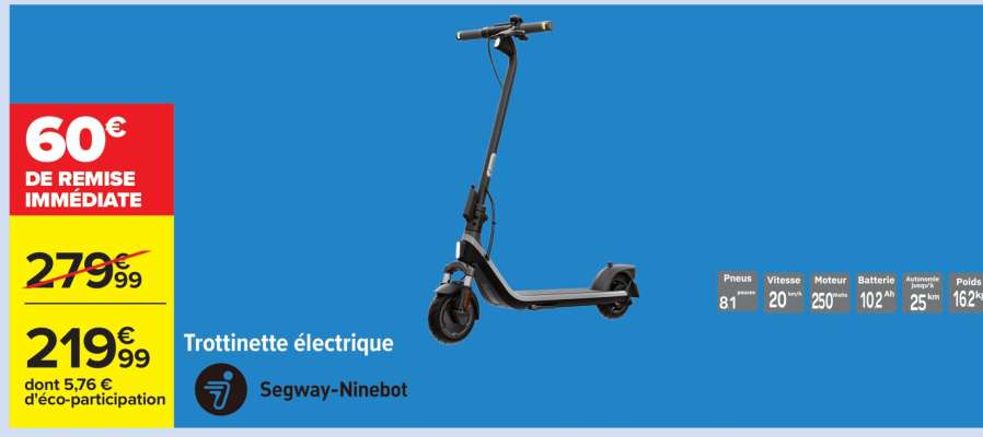 Trottinette électrique Segway-Ninebot