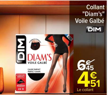 Collant "Diam's" voile galbé