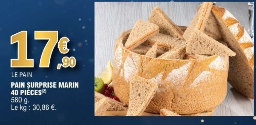 PAIN SURPRISE MARIN 40 PIÈCES