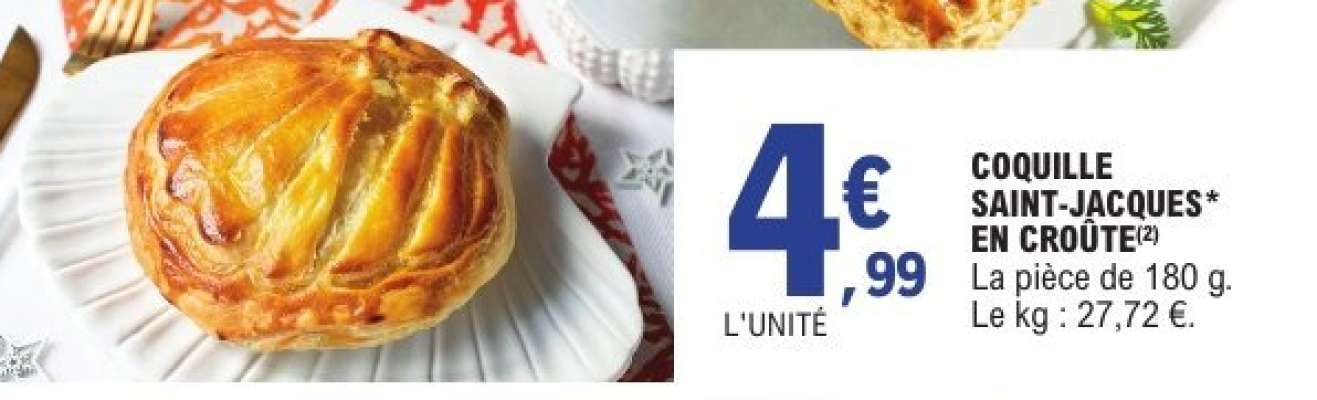 COQUILLE SAINT-JACQUES* EN CROÛTE