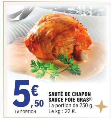 SAUTÉ DE CHAPON SAUCE FOIE GRAS
