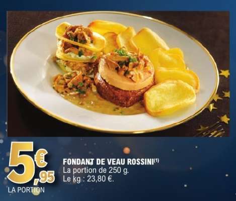 FONDANT DE VEAU ROSSINI