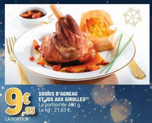 SOURIS D'AGNEAU ET JUS AUX GIROLLES
