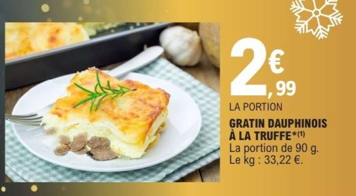 GRATIN DAUPHINOIS À LA TRUFFE