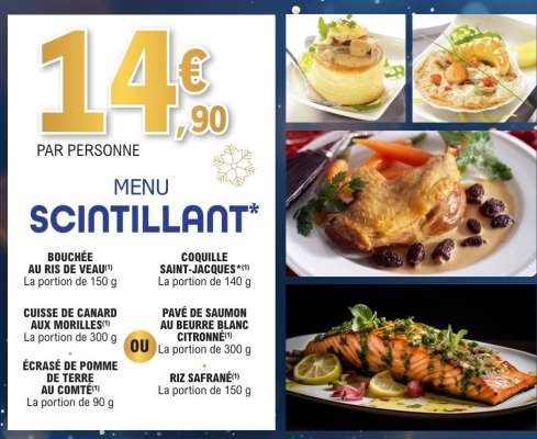 MENU SCINTILLANT