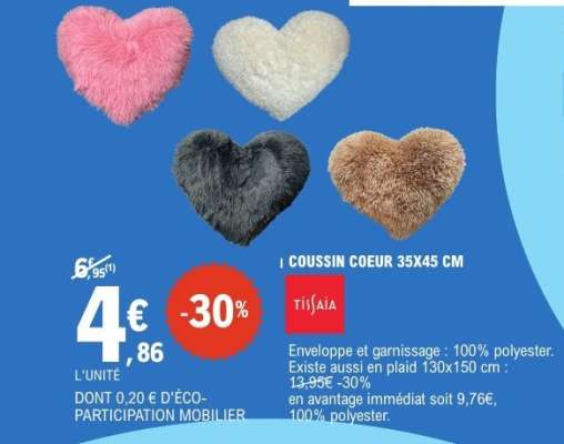 COUSSIN COEUR 35X45 CM