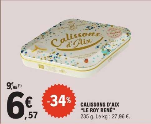 CALISSONS D'AIX "LE ROY RENÉ"