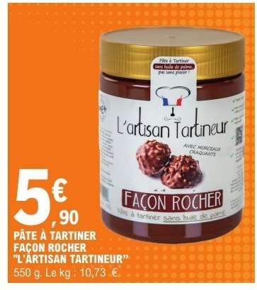 PÂTE À TARTINER FAÇON ROCHER "L'ARTISAN TARTINEUR"