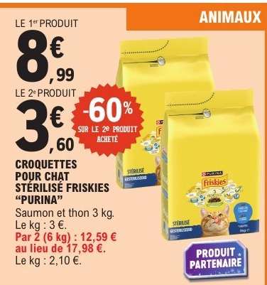 CROQUETTES POUR CHAT STÉRILISÉ FRISKIES “PURINA”