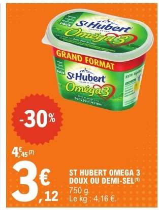 ST HUBERT OMEGA 3 DOUX OU DEMI-SEL