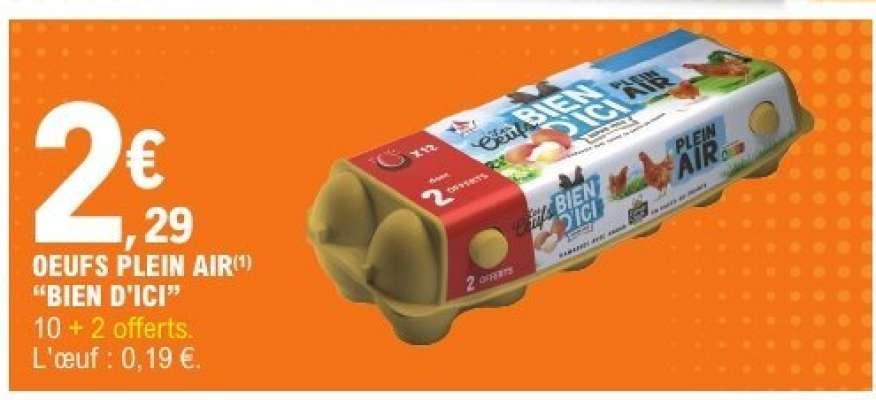 OEUFS PLEIN AIR 'BIEN D'ICI'