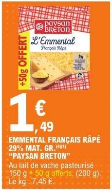 EMMENTAL FRANÇAIS RÂPÉ