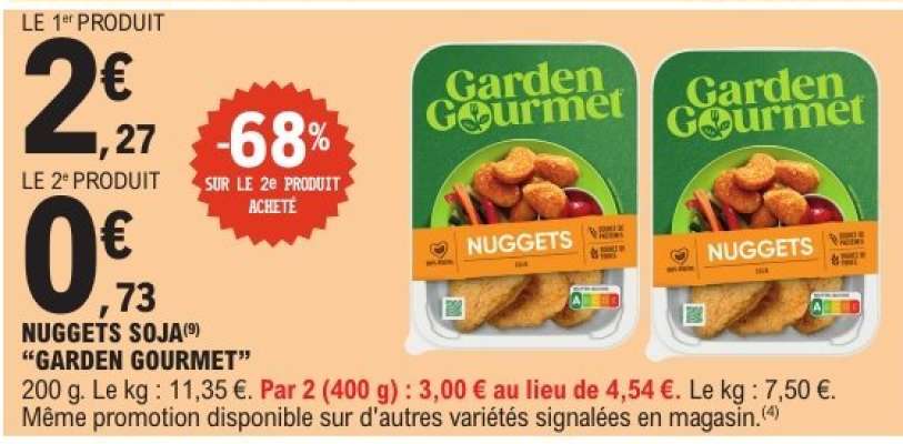 NUGGETS SOJA "GARDEN GOURMET"