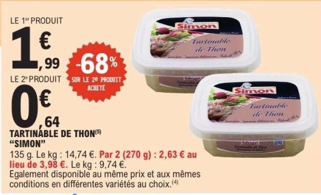 Tartinable De Thon Simon