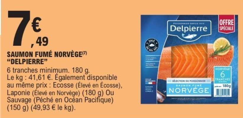 Saumon Fumé Norvège