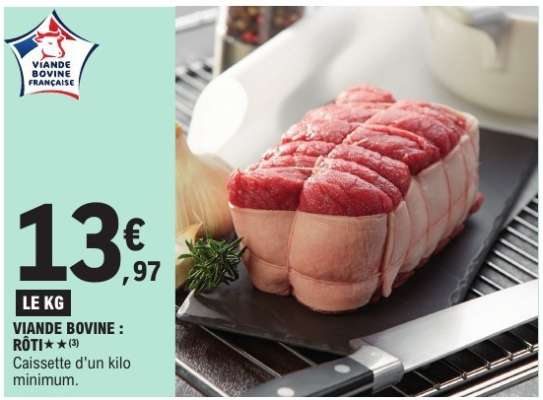 Viande Bovine : Rôti**