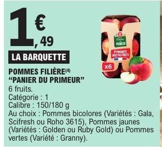 POMMES FILIÈRE "PANIER DU PRIMEUR"