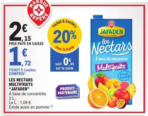 LES NECTARS MULTIFRUITS "JAFADEN"