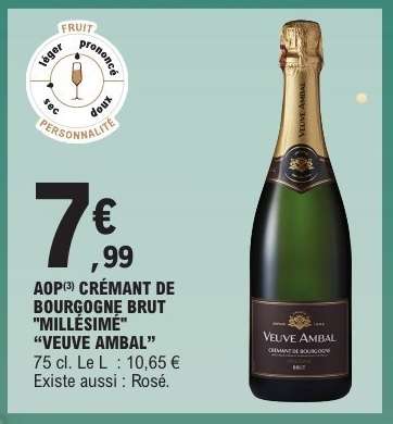 AOP Crémant de Bourgogne Brut Millésimé 'Veuve Ambal'