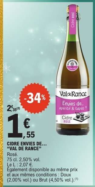 Cidre "Envies de ..." VAL DE RANCE