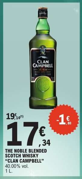 THE NOBLE BLENDED SCOTCH WHISKY “CLAN CAMPBELL”