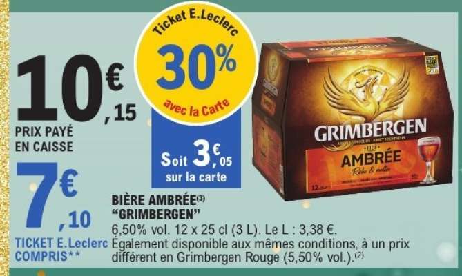 Bière Ambrée Grimbergen