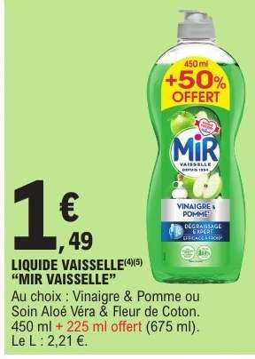 LIQUIDE VAISSELLE “MIR VAISSELLE”