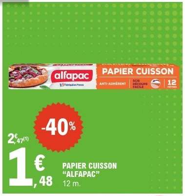 Papier Cuisson "Alfapac"