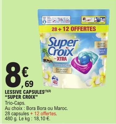 LESSIVE CAPSULES “SUPER CROIX”