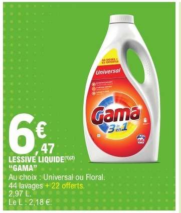 Lessive liquide “Gama”
