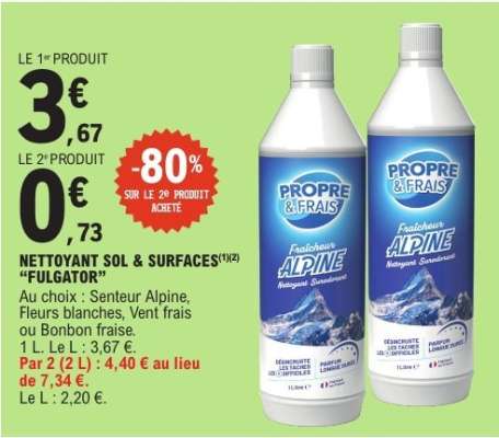 NETTOYANT SOL & SURFACES 'FULGATOR'