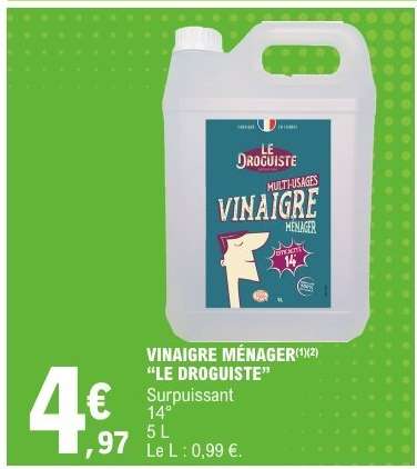 VINAIGRE MÉNAGER "LE DROGUISTE"