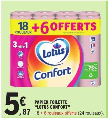 Papier Toilette Lotus Confort