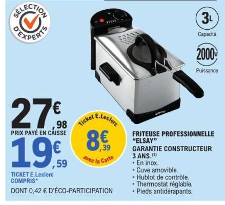 FRITEUSE PROFESSIONNELLE "ELSAY"