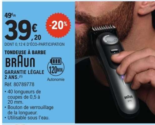 Tondeuse à barbe Braun