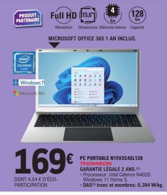 PC PORTABLE N15V2C4SL128