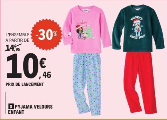 Pyjama Velours Enfant