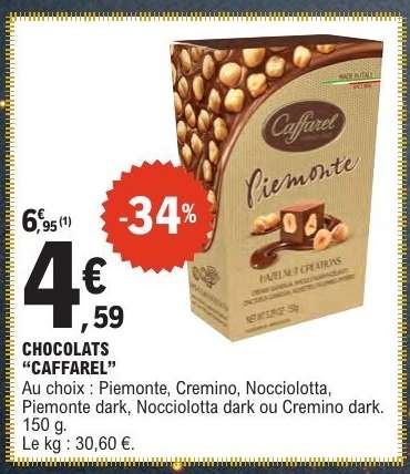 CHOCOLATS “CAFFAREL”