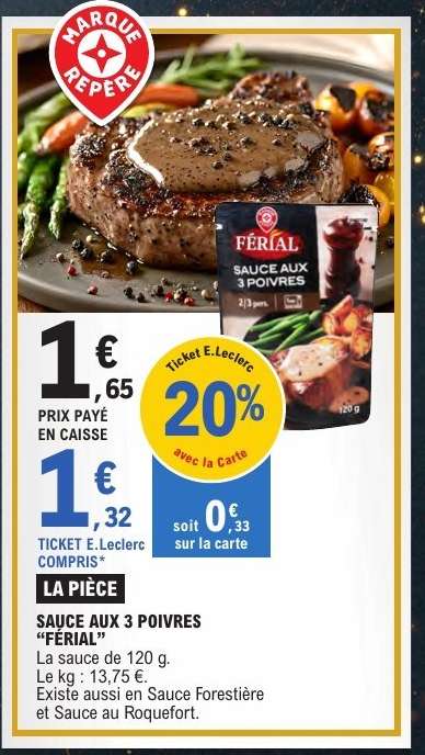 SAUCE AUX 3 POIVRES “FERIAL”