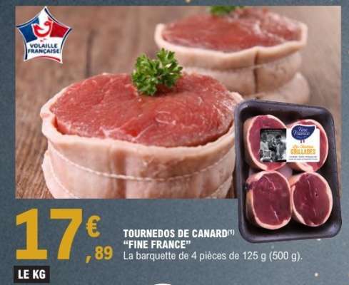 TOURNEDOS DE CANARD "FINE FRANCE"
