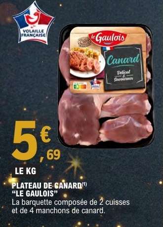 PLATEAU DE CANARD LE GAULOIS