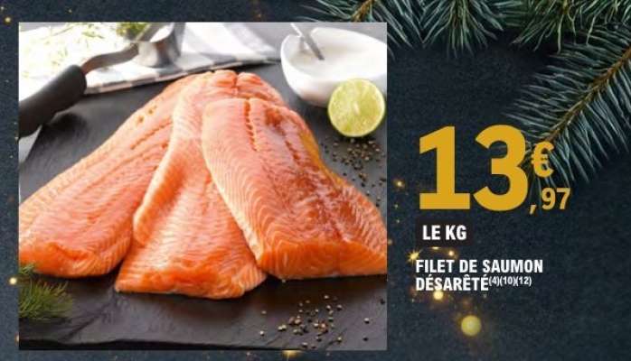 FILET DE SAUMON DÉSARÊTÉ