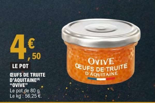 Œufs de Truite d'Aquitaine® 'Ovive'