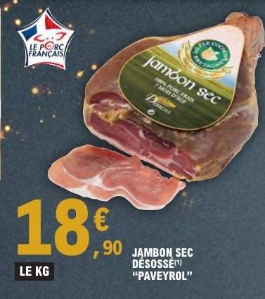Jambon sec désossé "Paveyrol"