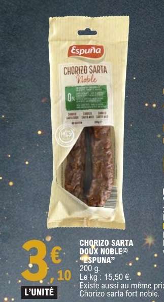 CHORIZO SARTA DOUX NOBLE 'ESPUNA'